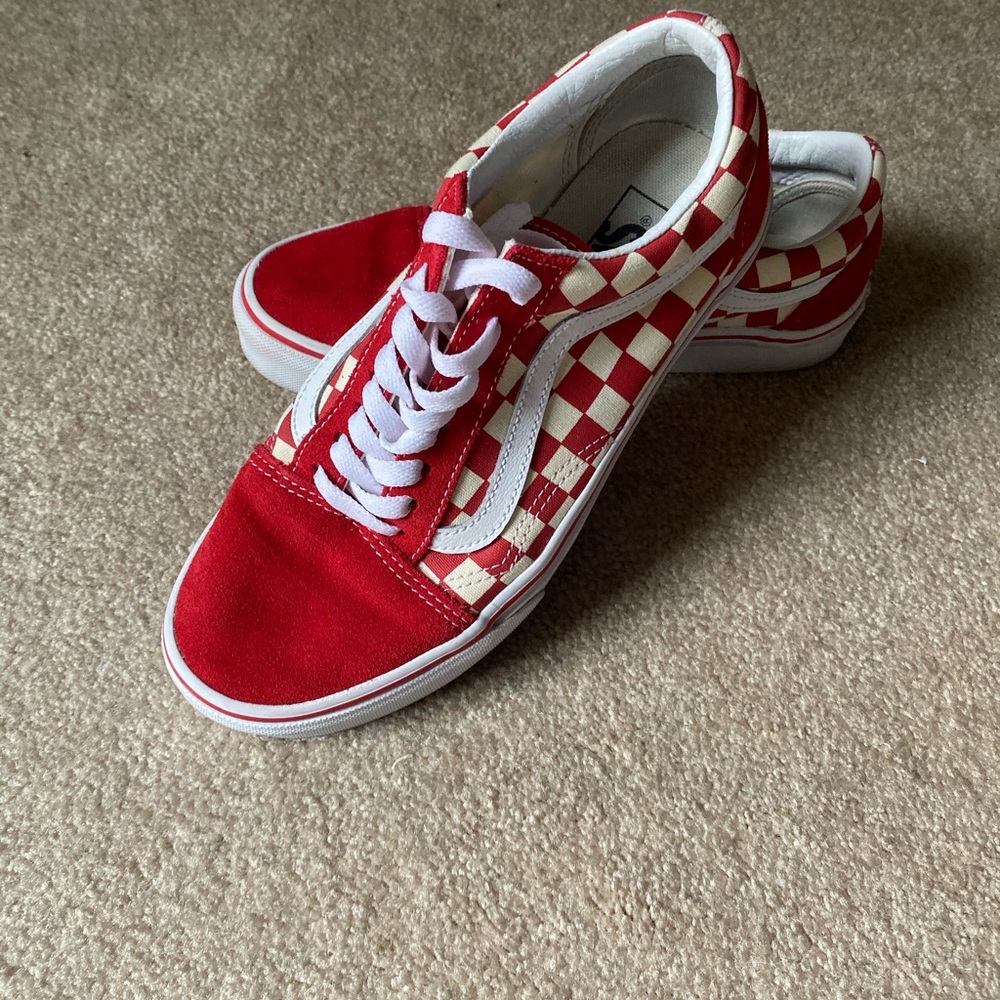 Red and White Checkered Vans